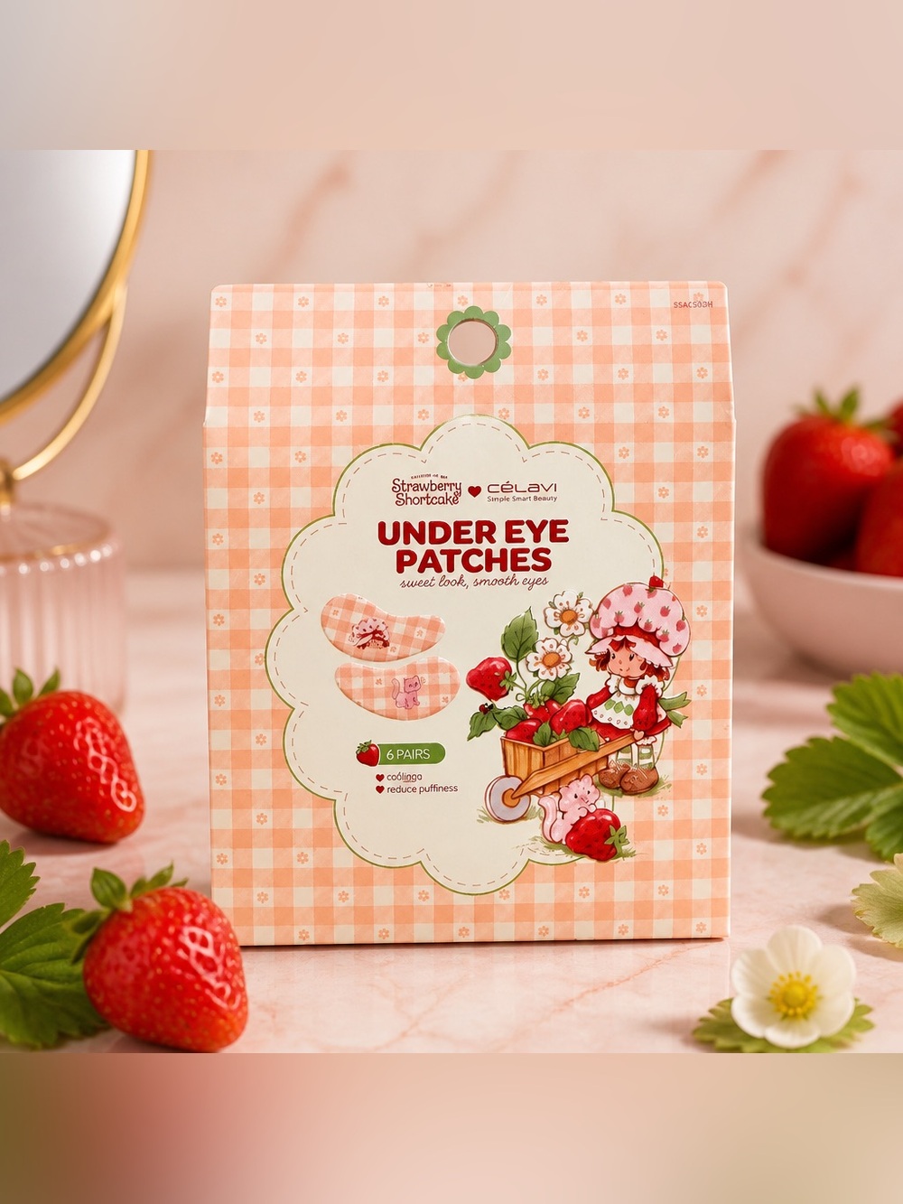 Strawberry Shortcake x CELAVI Under Eye Patches 6 Pairs
